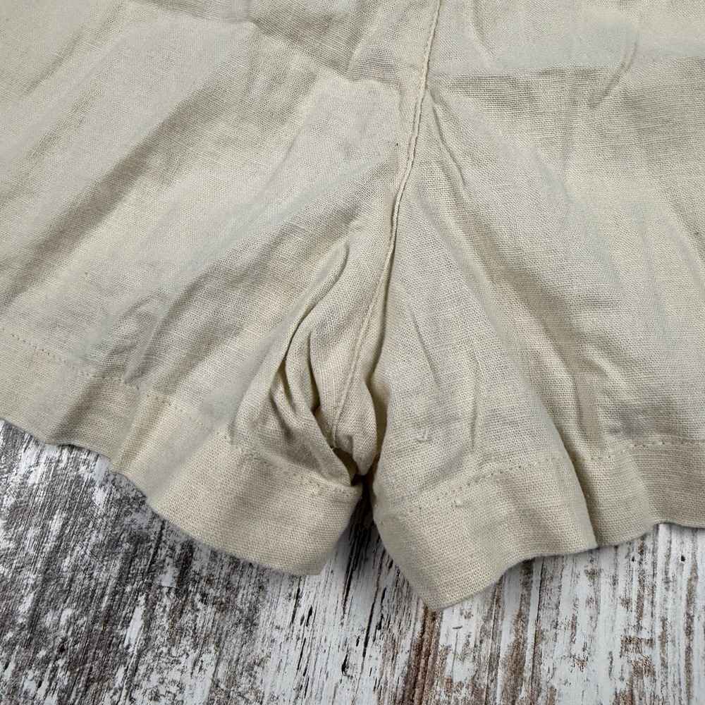 J.Crew Beige Linen Blend Shorts Sz L Lightweight Breathable - Picture 5 of 8